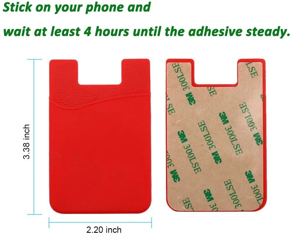 Silicone Cell Phone Sleeve Wallet Holder 5