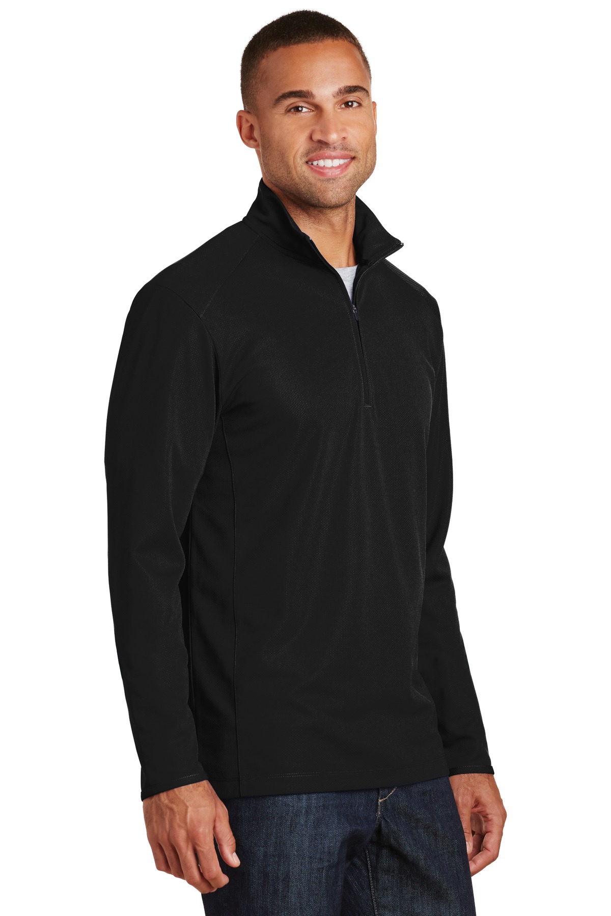 Port Authority® Pinpoint Mesh 1/2-Zip 12