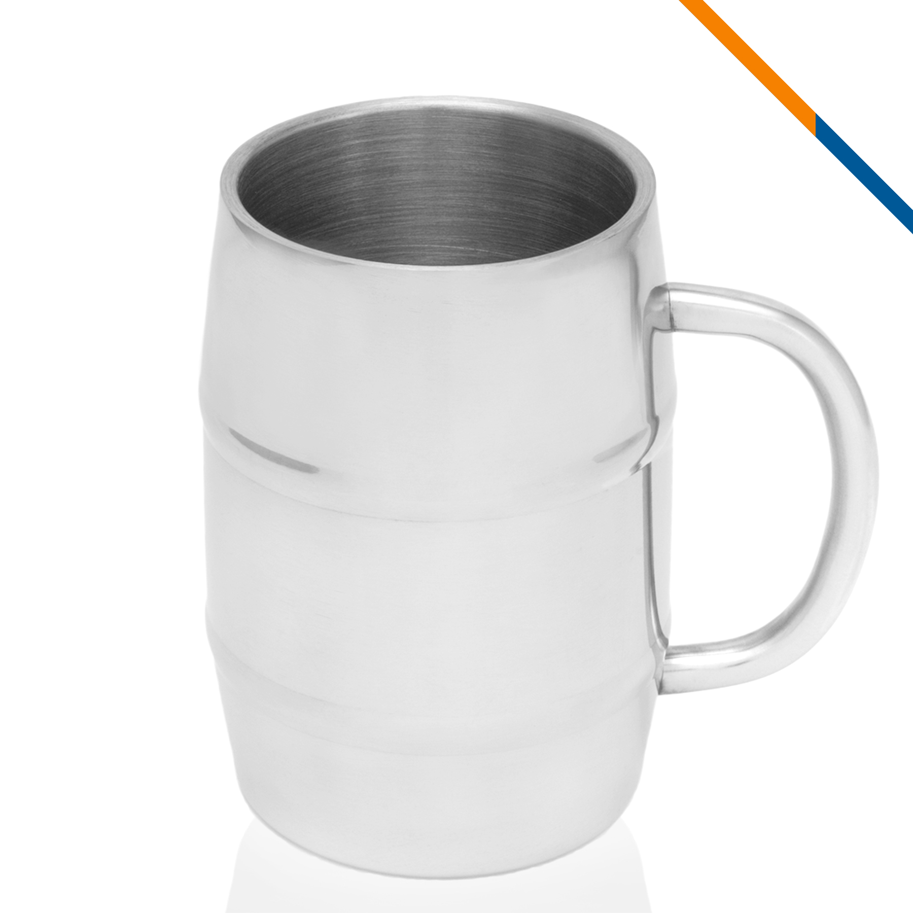 Lilda Stainless Steel Barrel Mug - 17 OZ. 4