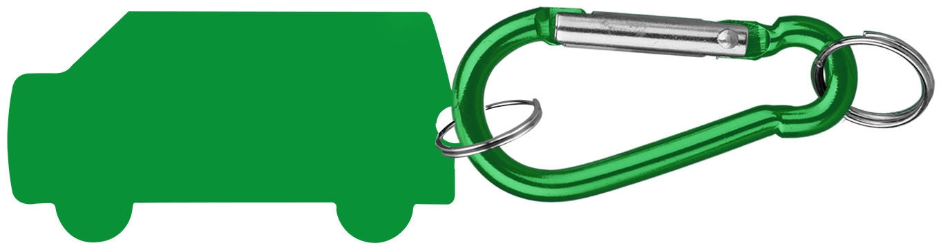 Aluminum Key Holder & Dog Tag with Carabiner 2