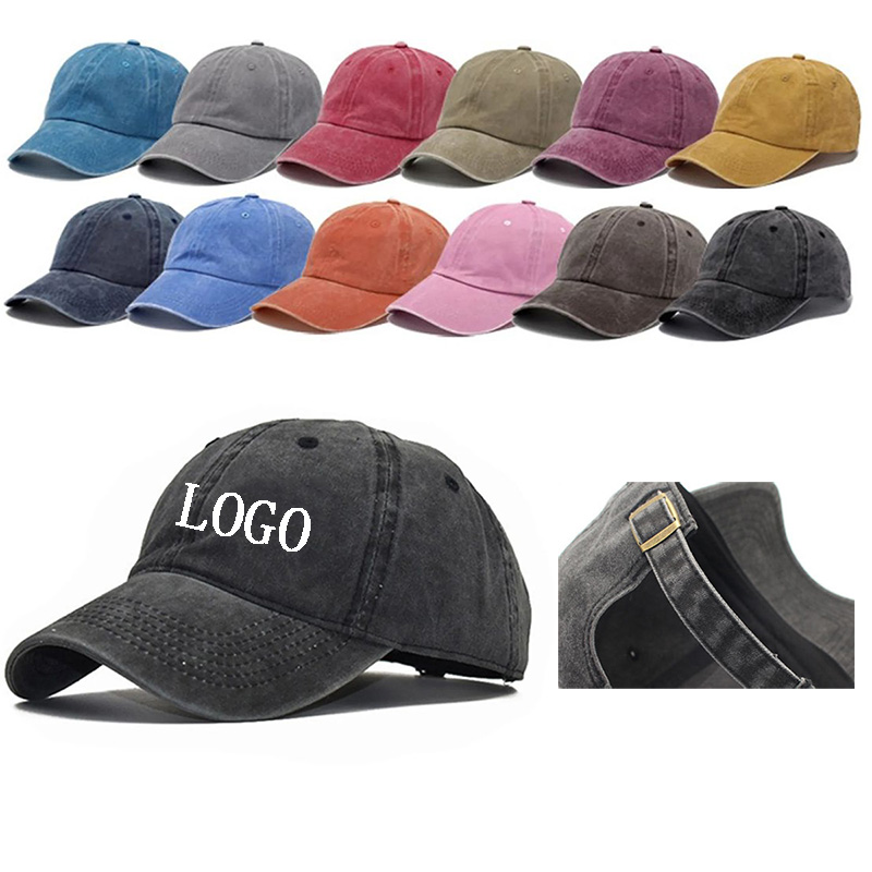 6 Panel Structured Washed Baseball Cap 2