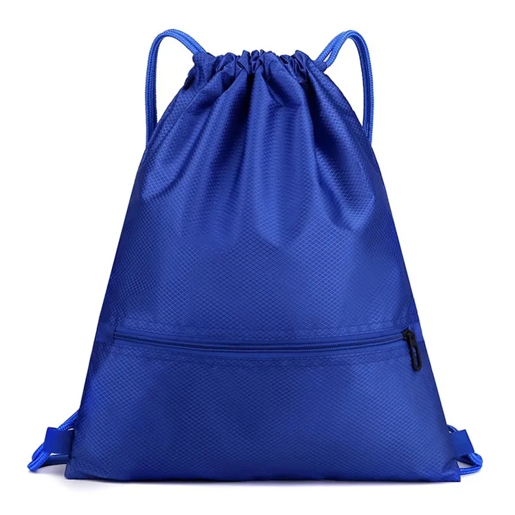 Rhombus Design Drawstring Backpack Bag 2