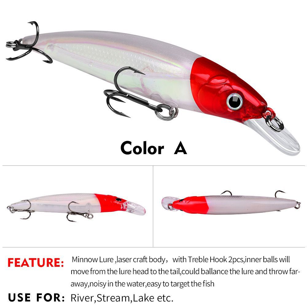 Minnow Suspending Shallow Diving Crankbait 8