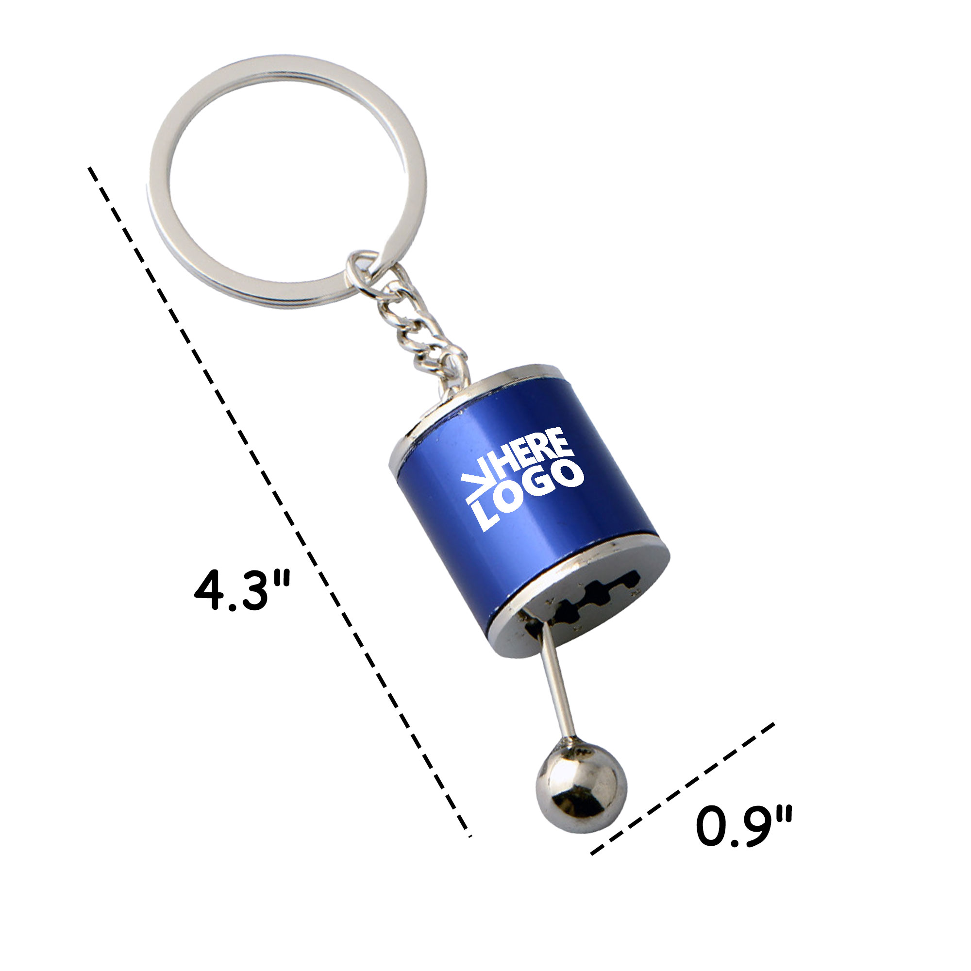 Mini Car Gearshift Knob Shape Keychain 3