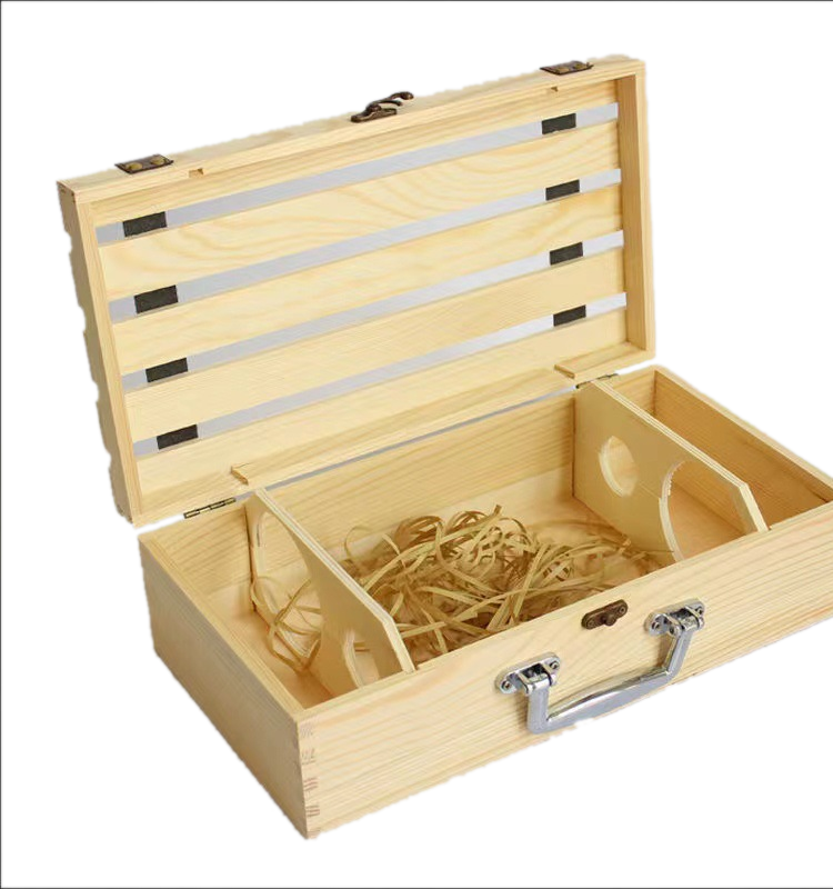 Solid Wood Wine Gift Box 2