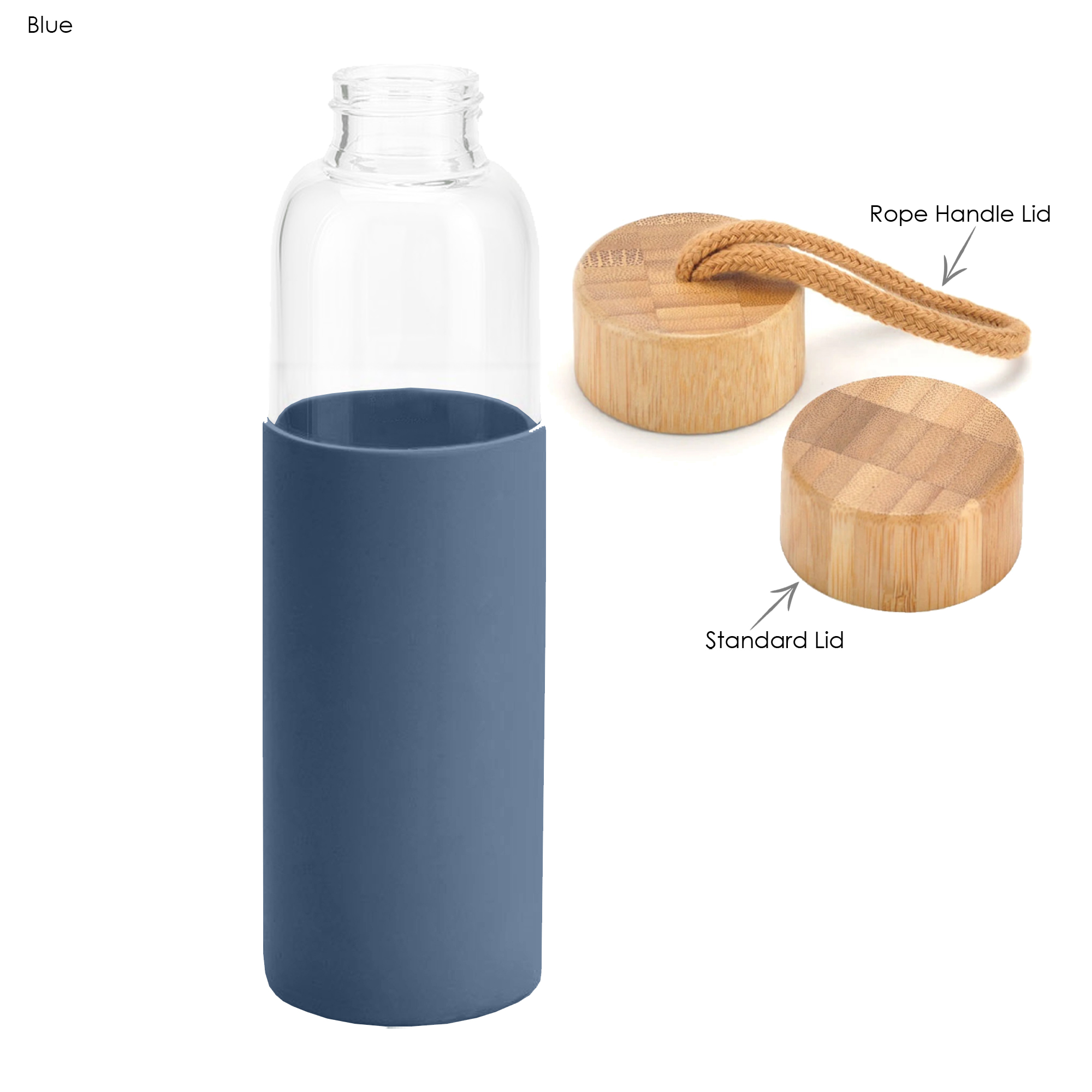 Honya Glass Drink Bottle with Sleeve 5