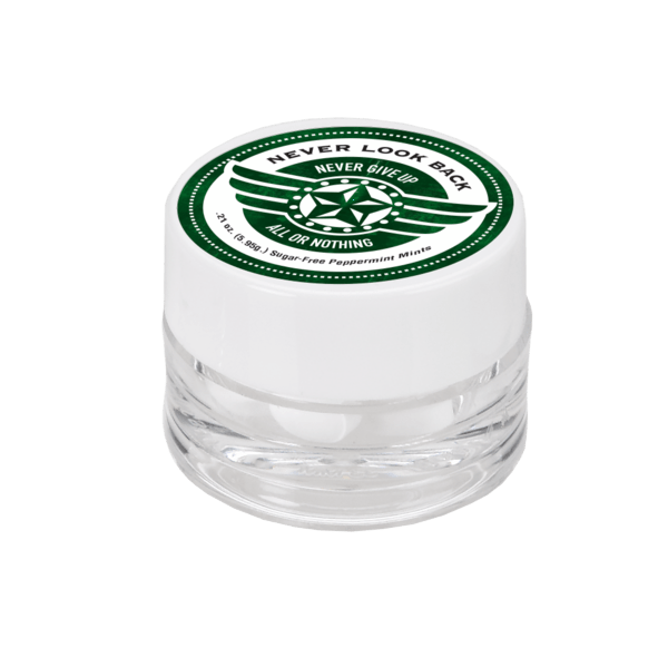 1" x 1 1/2" Single Jar Cap with Mints 8