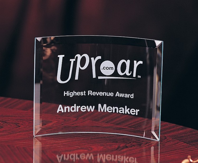 Designer Crystal Amity Curved Glass Award 1