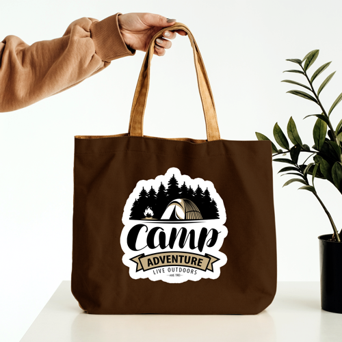 12 oz Cotton Canvas Tote Bag - 13"W x 15"H 2