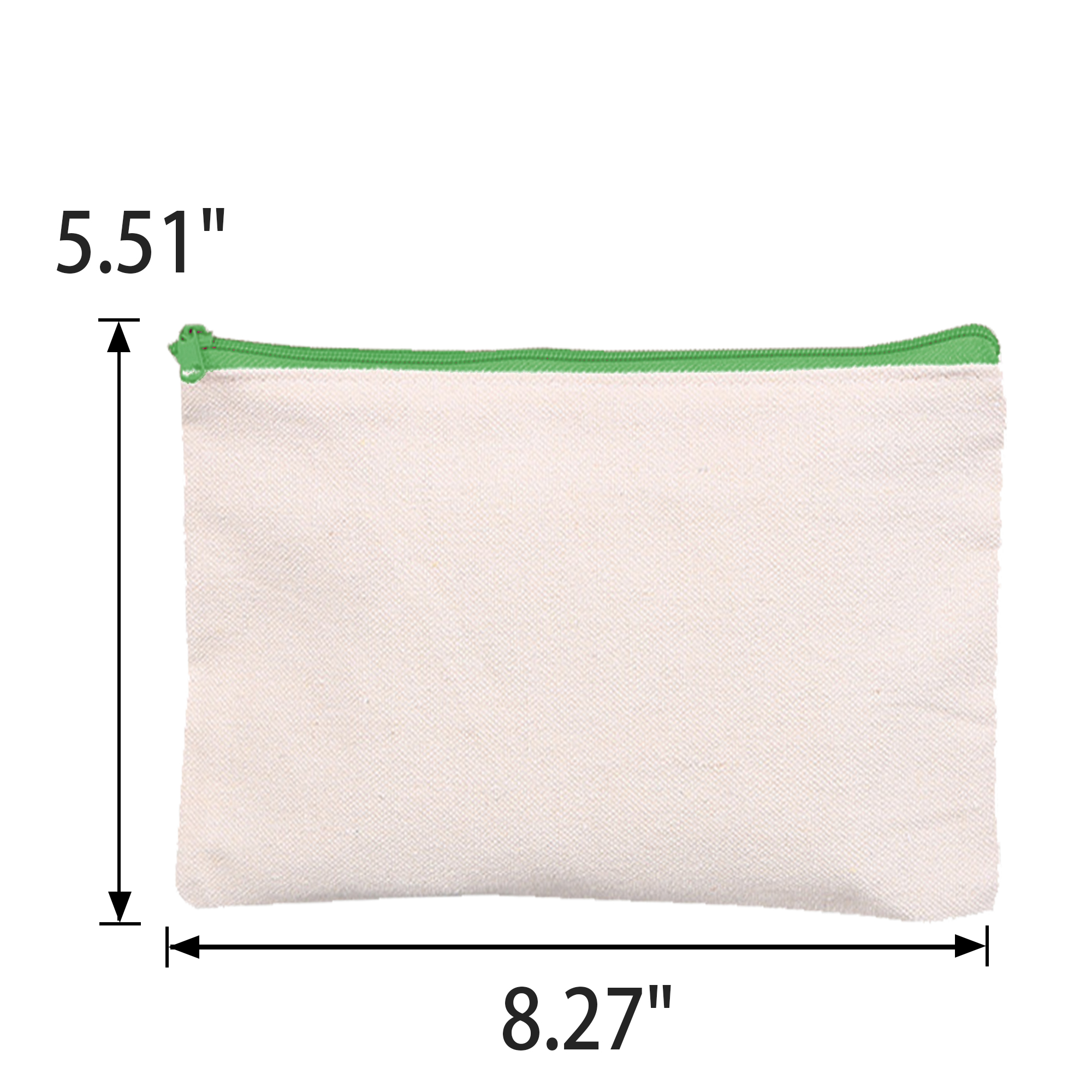 Blank Zipper Pencil Bag Wholesale and Logo Print 3