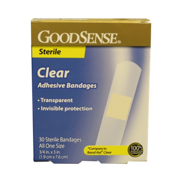 GoodSense Clear Adhesive Bandages - Sterile 30 Pack 1
