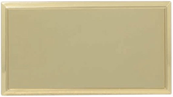 Gold Rectangular Name Badge Frame with Square Corners 1