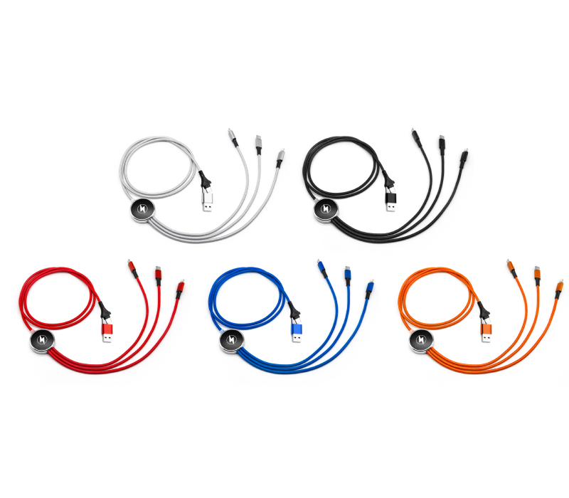 6-in-1 LED Light Up Logo USB Charging Cable 4