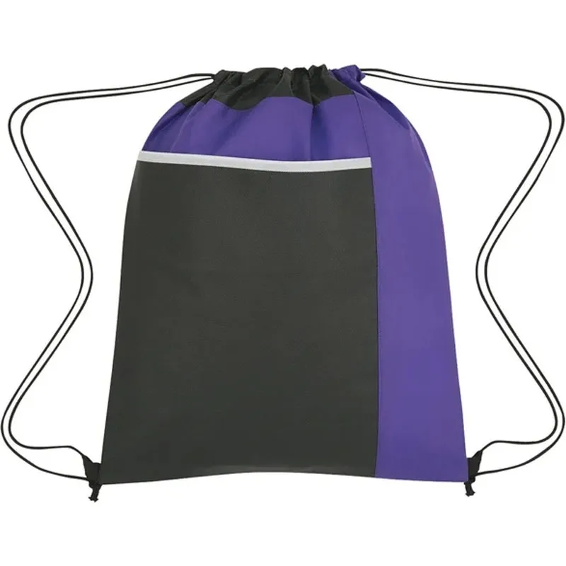 Non-Woven Drawstring Backpack With Large Front Pocket 6