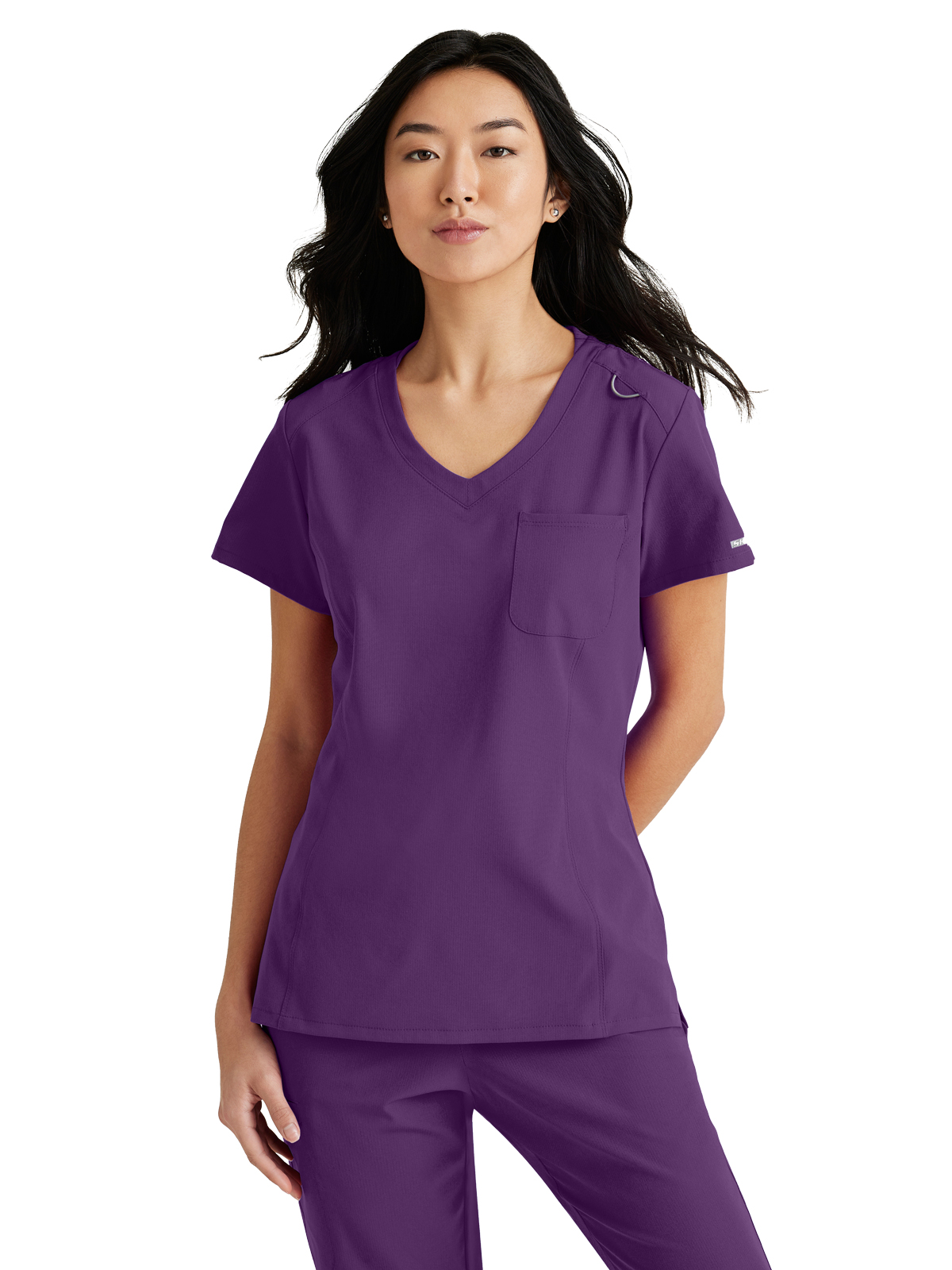 Skechers - Women's One-Pocket V-Neck Dignity Tuck-In Scrub Top 16