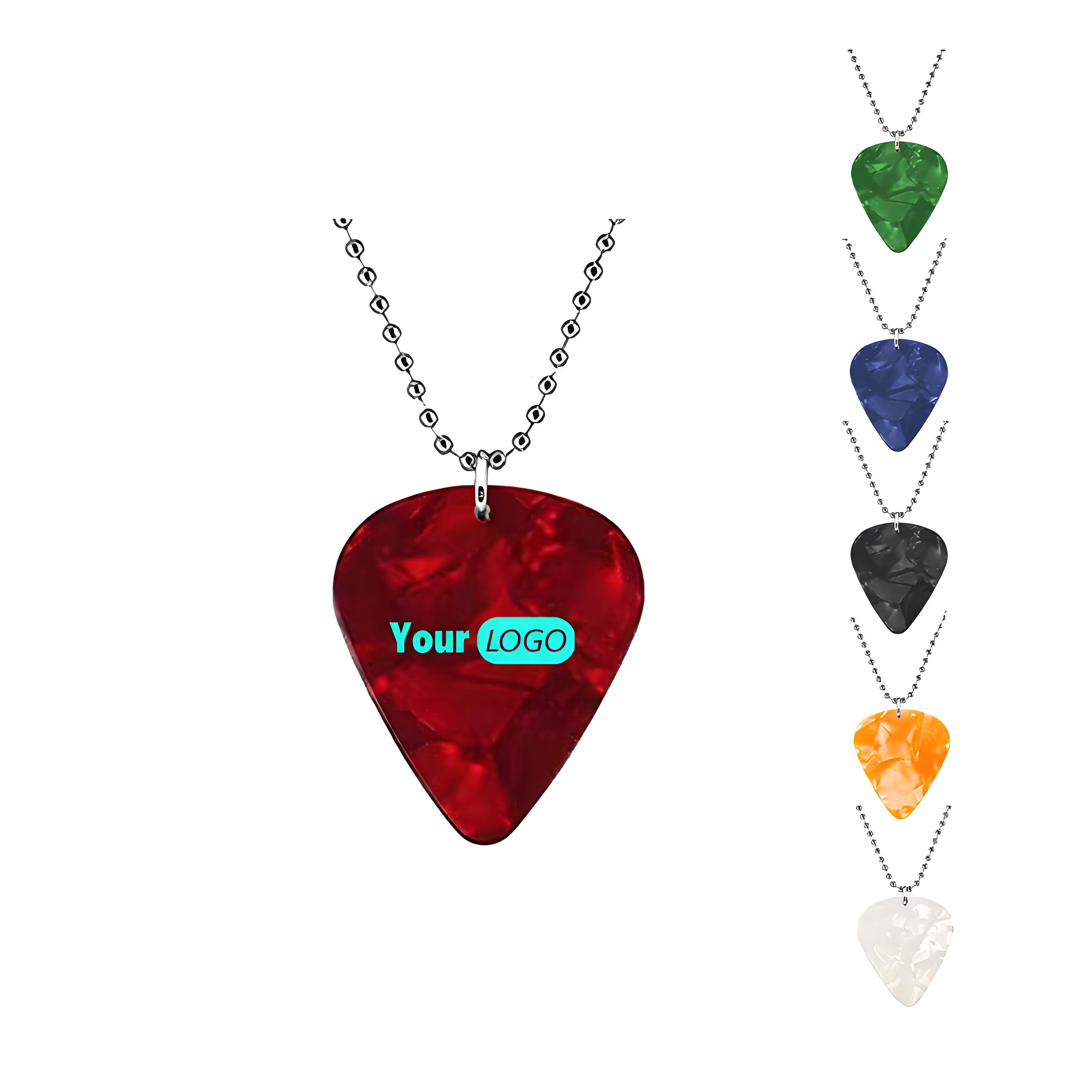 Customizable Guitar Pick Necklace 2