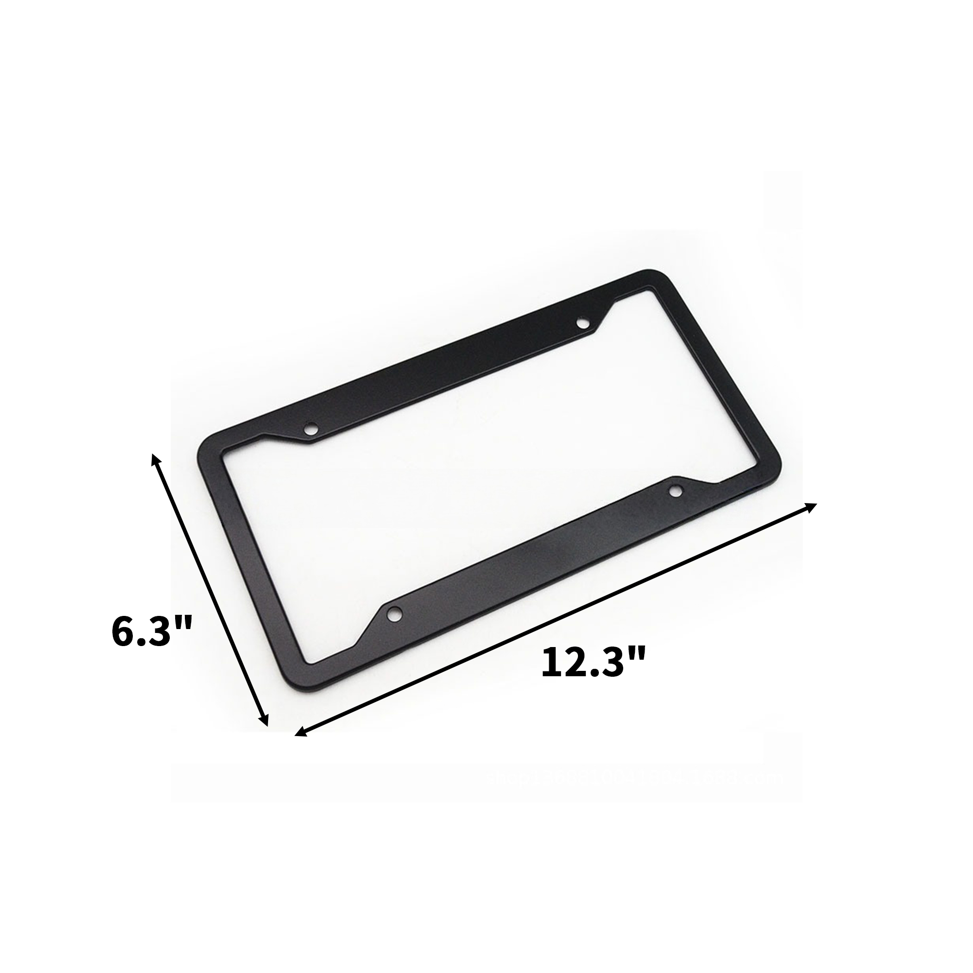 Aluminum License Plate Frame With Rust Resistant Finish 2