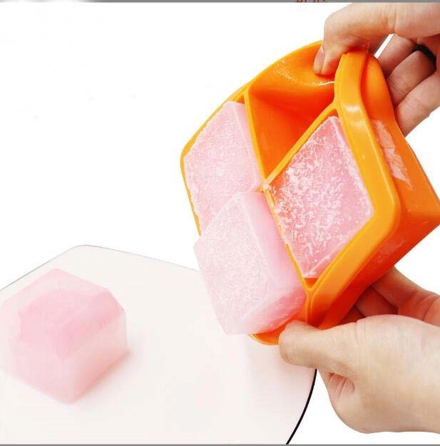 Customizable Four Cavity Ice Cube Tray 8