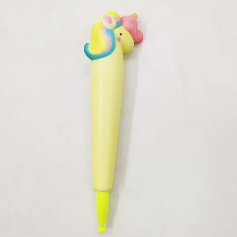 2 in 1 Squishy Unicorn Ball Pen and Squeeze Toy 3