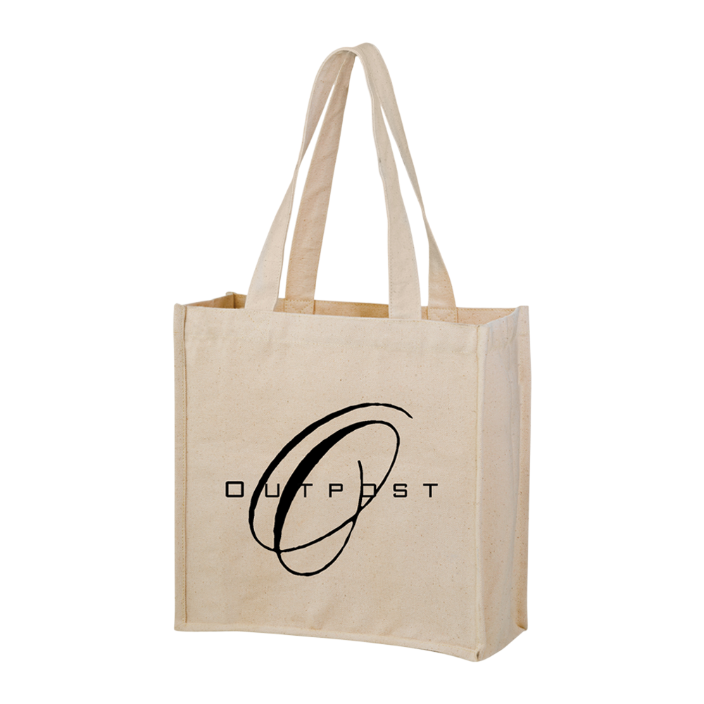 2-Bottle Heavy Cotton Canvas Grocery Tote 3
