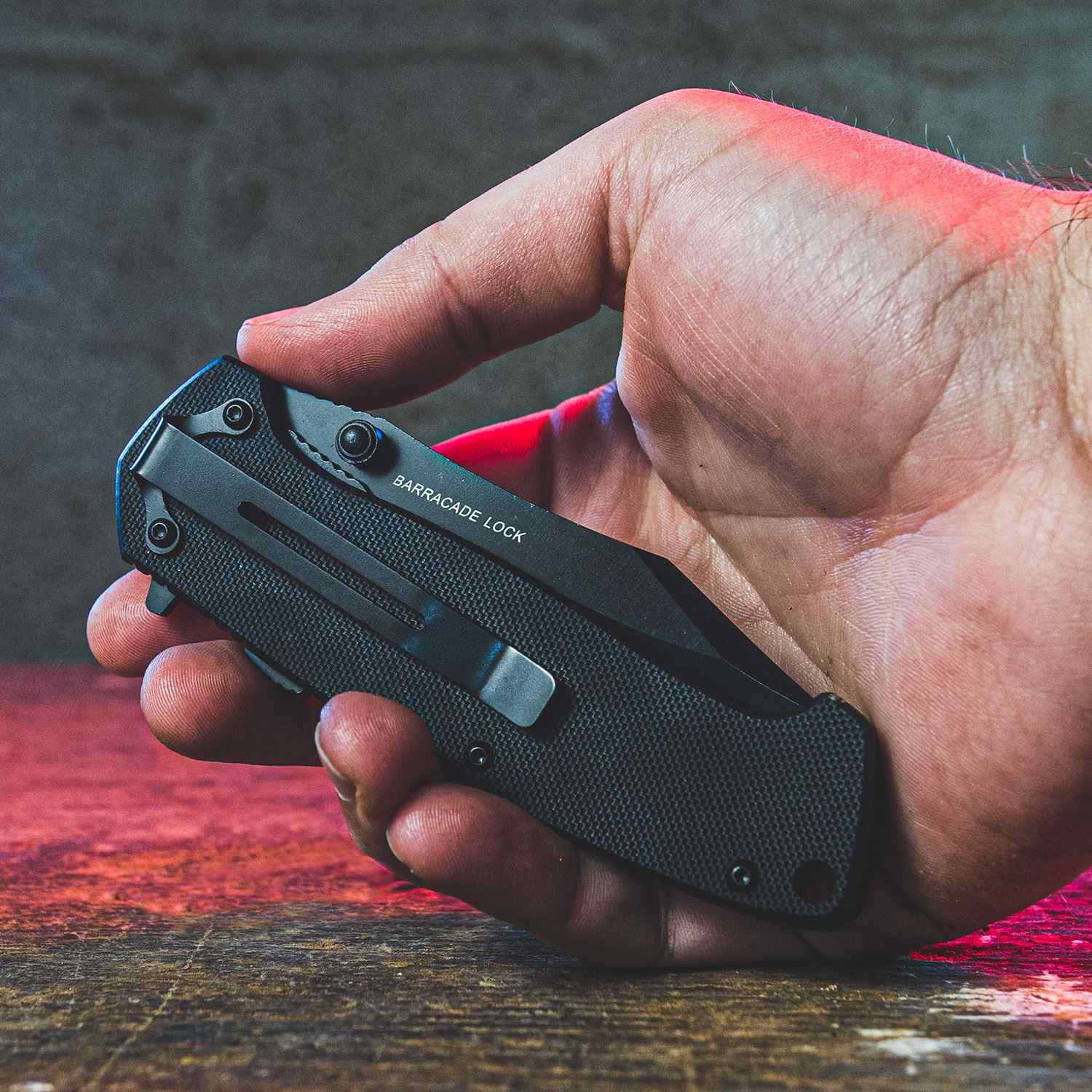 AMERICAN BUFFALO® NIGHT TRACER ASSISTED OPENER KNIFE 4