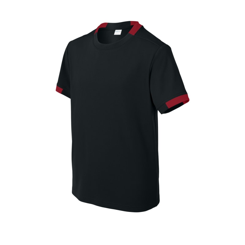 Sport-Tek Youth Club Short Sleeve Crew 16