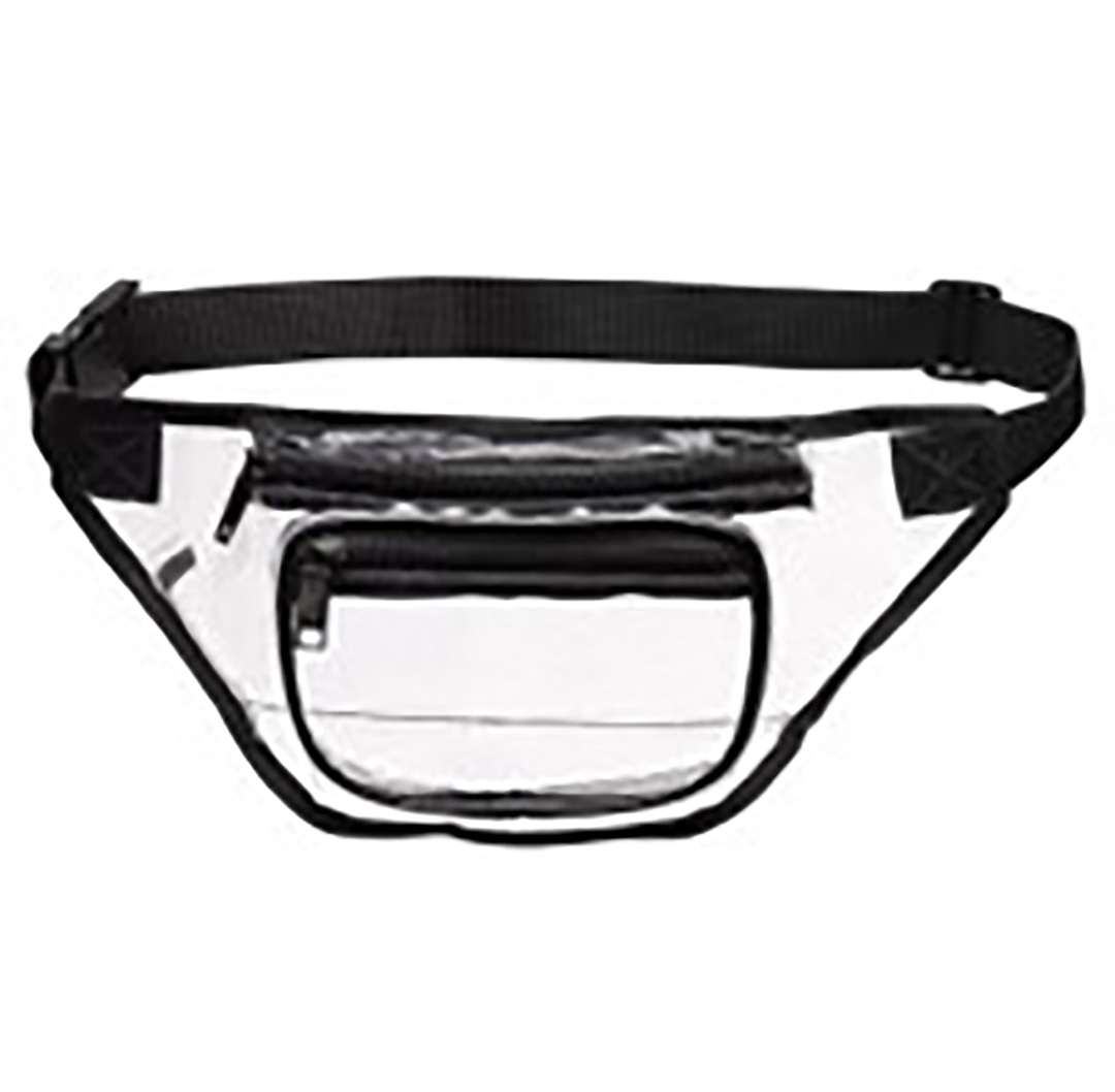 Clear 3 Zippered Fanny Pack 2