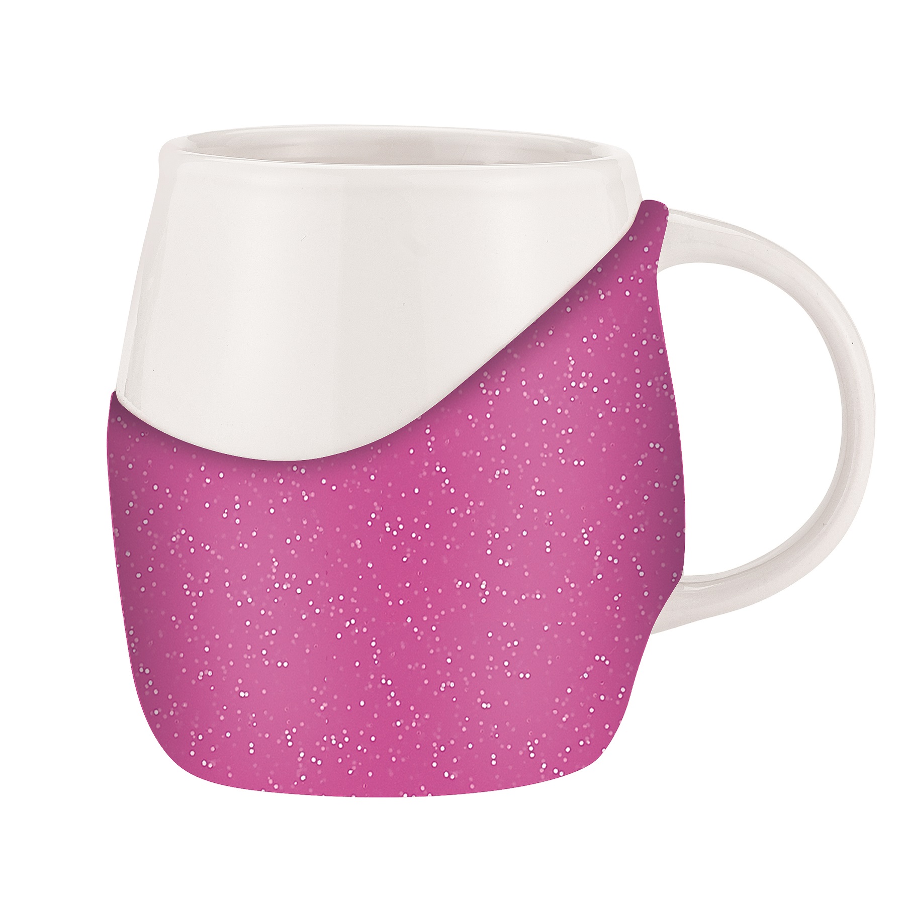 14 oz Rotunda with Glitter Band Mug 6