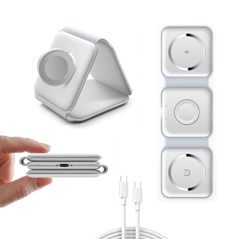 ThirdPower 3-in-1 Foldable Charger White