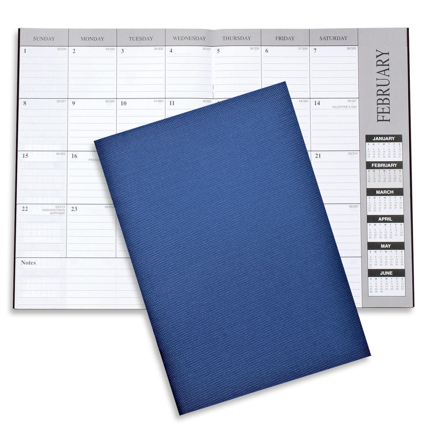Academic Monthly Desk Planner - Leatherette 15