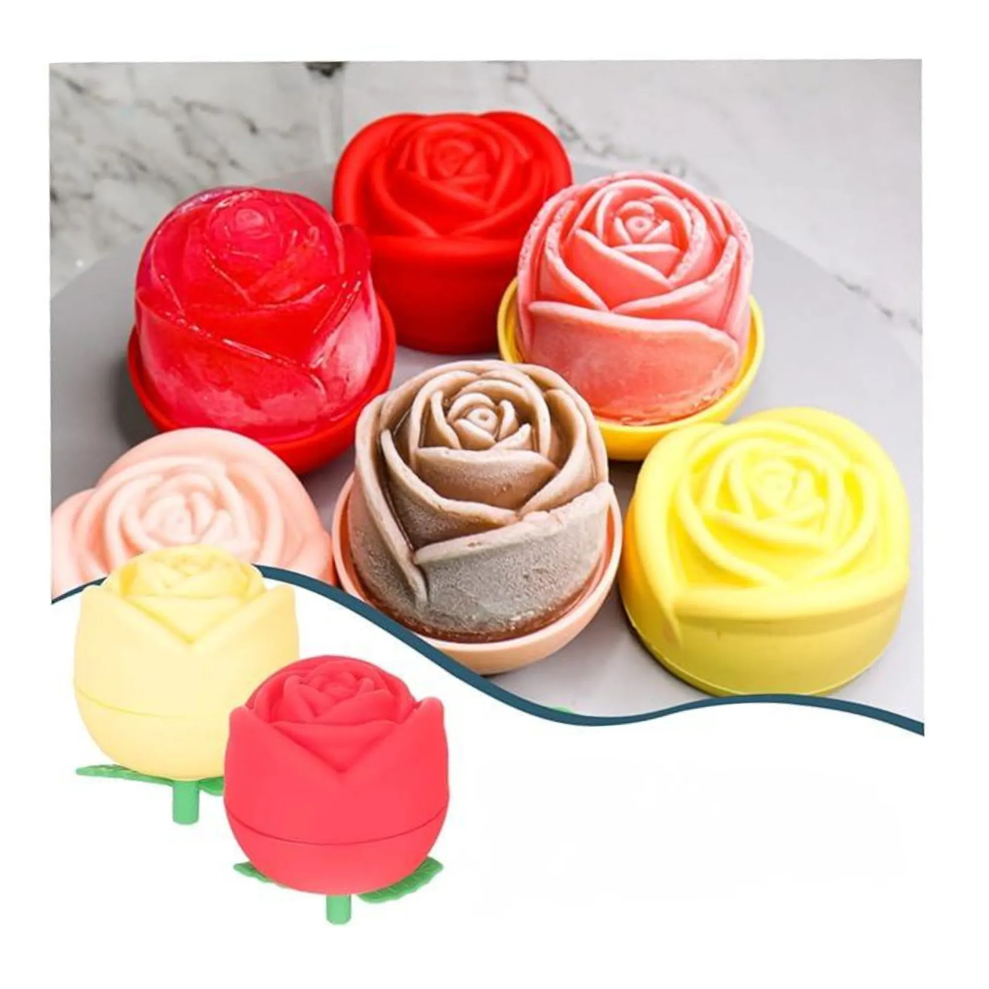 Elegant Rose Ice Mold 3