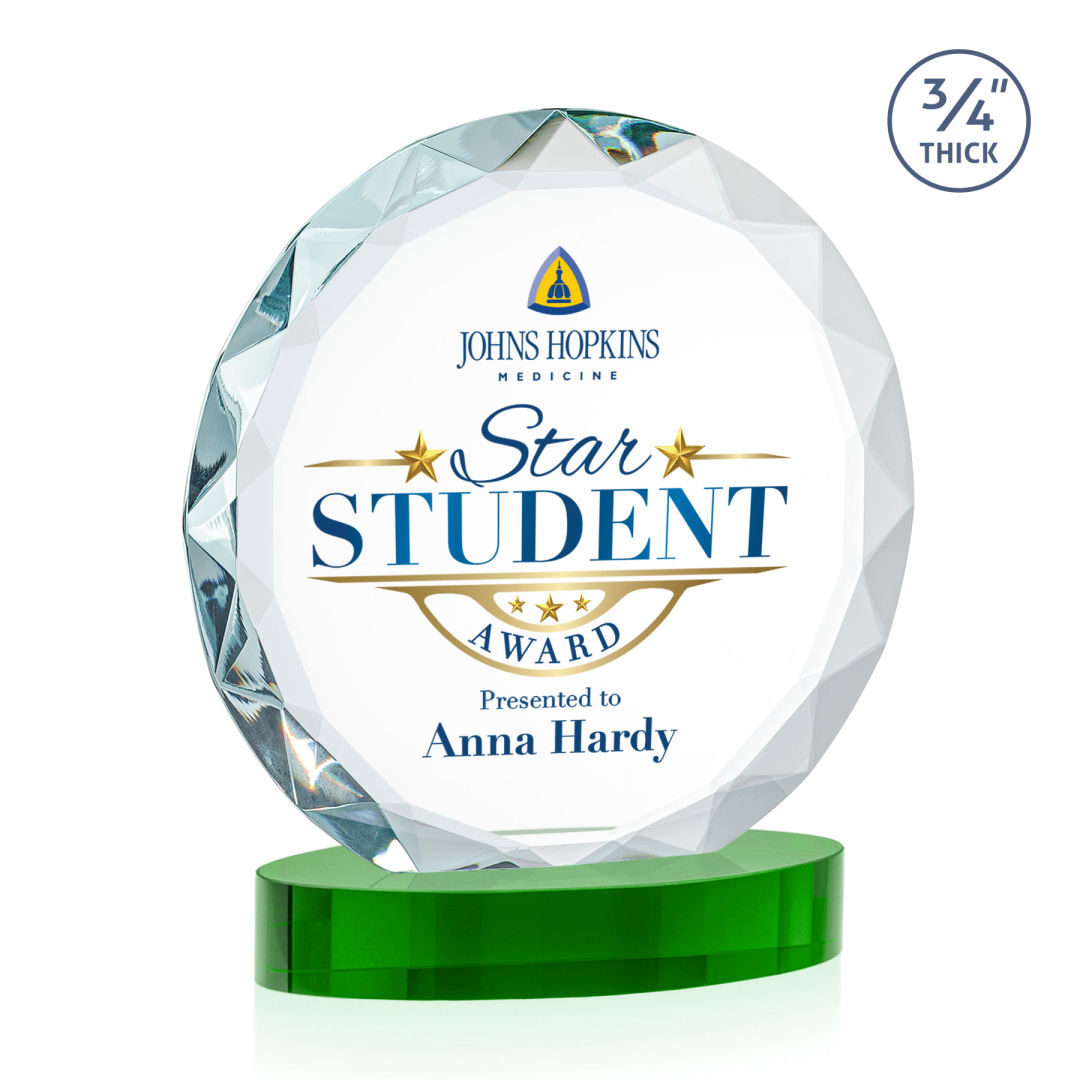 Centura VividPrint™ Award on Alberton Base - Green 10