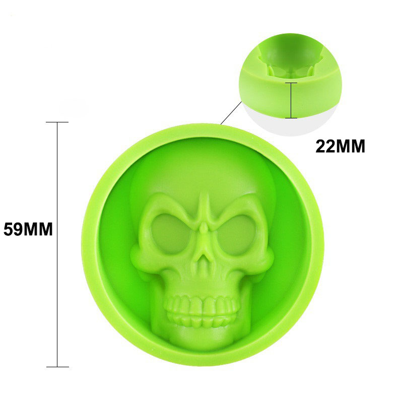 Skull Human Head Ice Mould Model 2