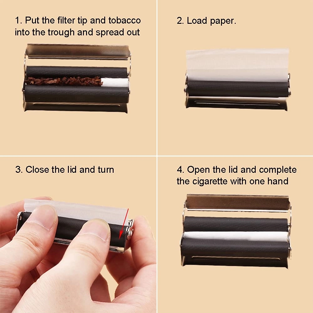 Metal Tobacco Cigarette Roller Rolling Machine 6