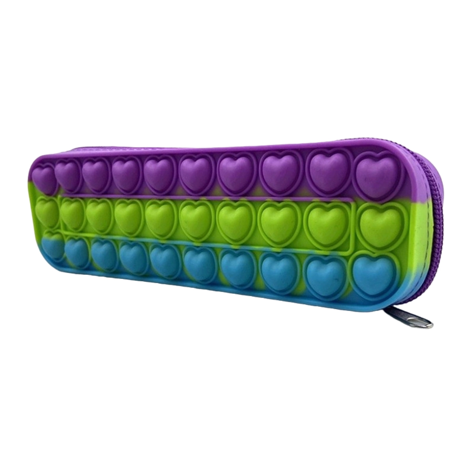 Large Capacity Silicone Bubble Decompression Pencil Case 5