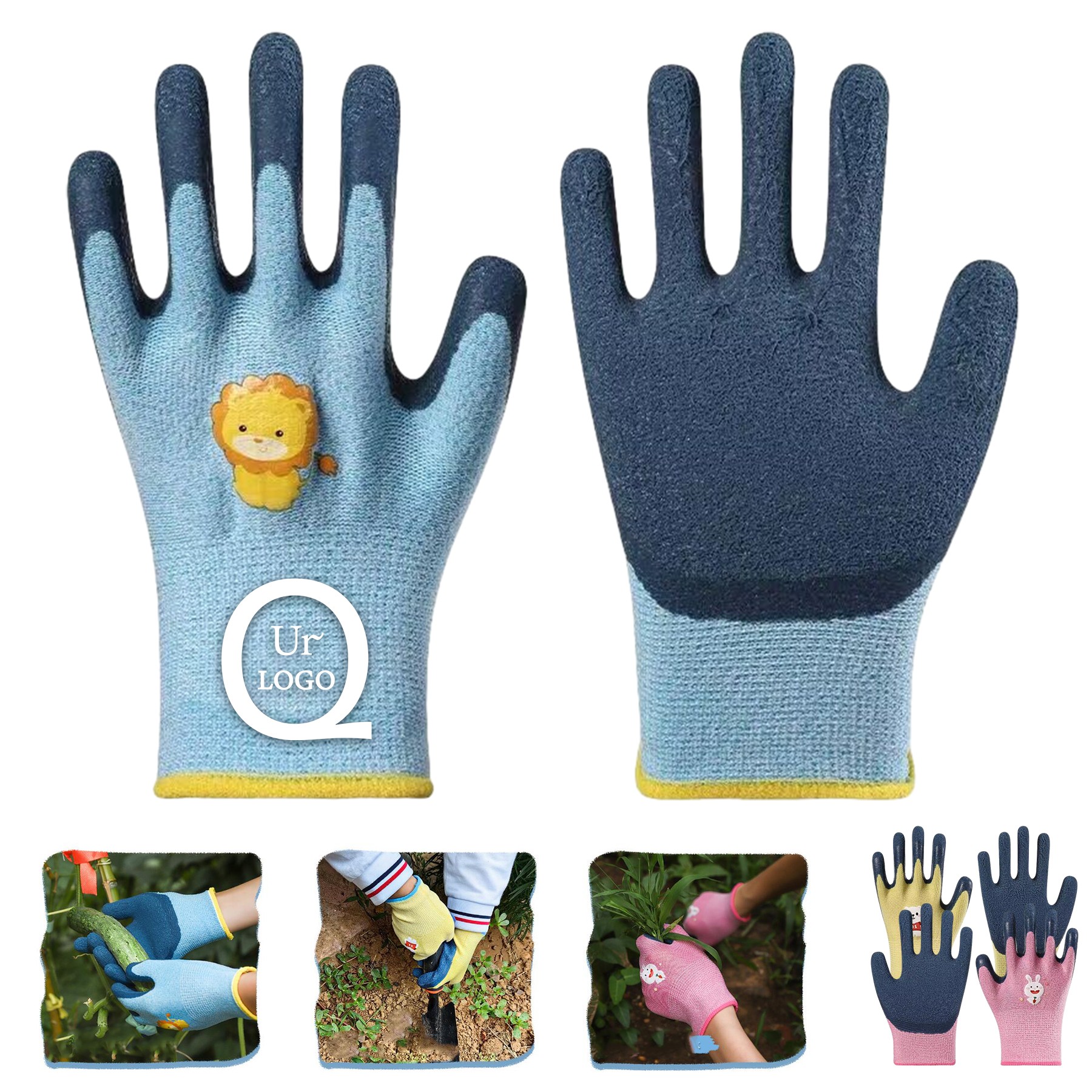 Children Latex Gardening Gloves 1