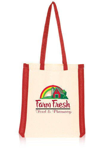 Side Stripes Cotton Tote Bags 7