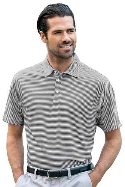 Vansport Pro Tonal Micro-Stripe Polo 49