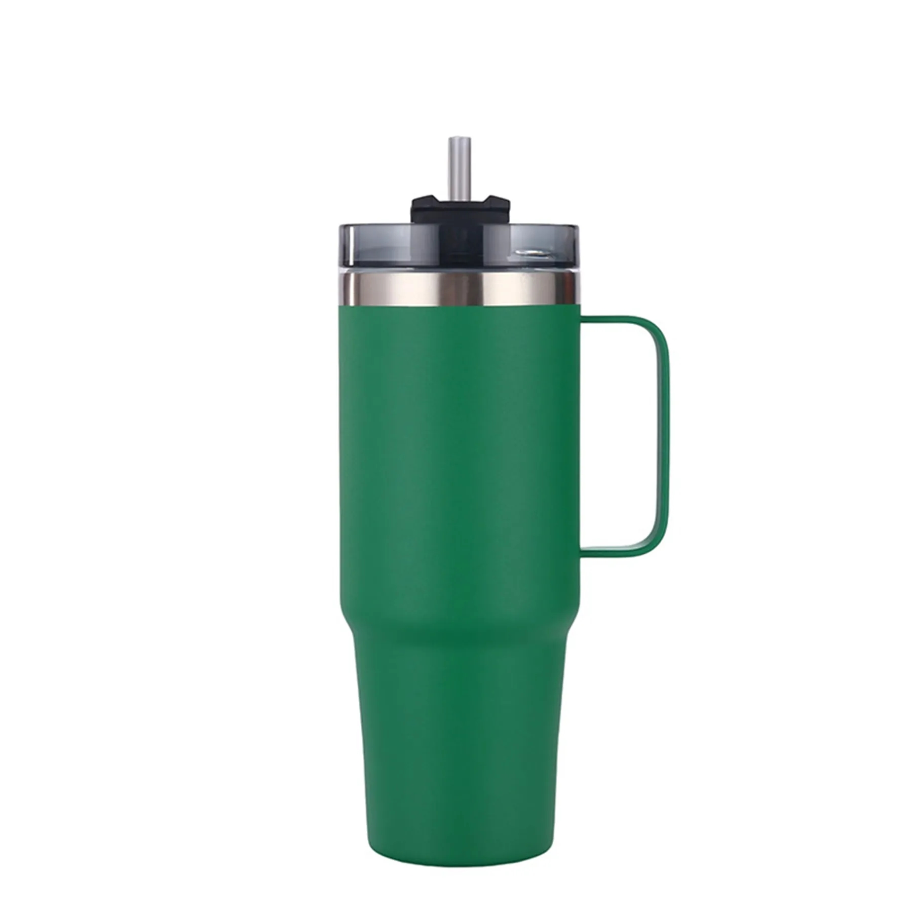 40 Oz. Stainless Steel Insulated Tumbler with Handle & Straw 12