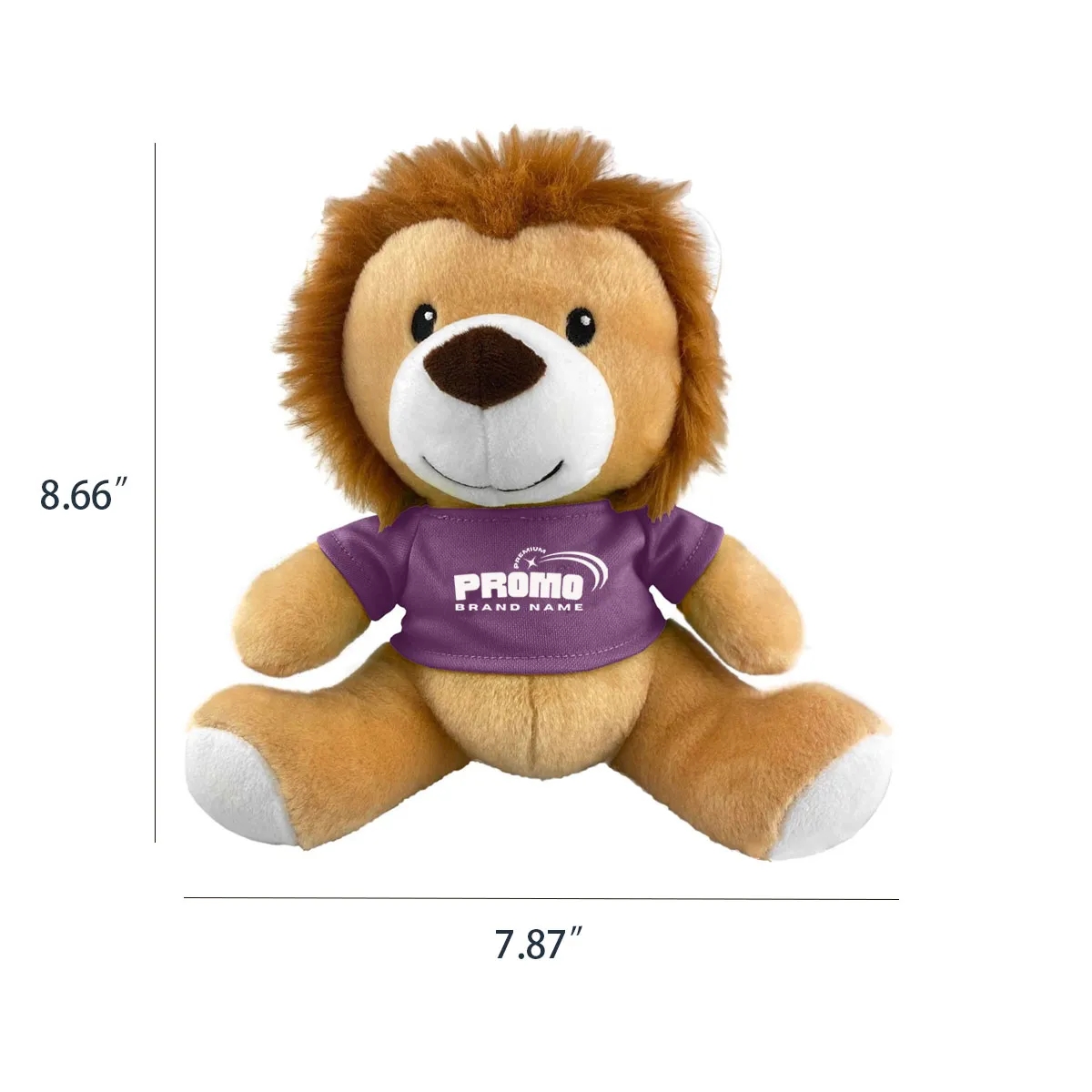 Kids Brown Cute Squishy Lion Plush Figure Toy Gift 3