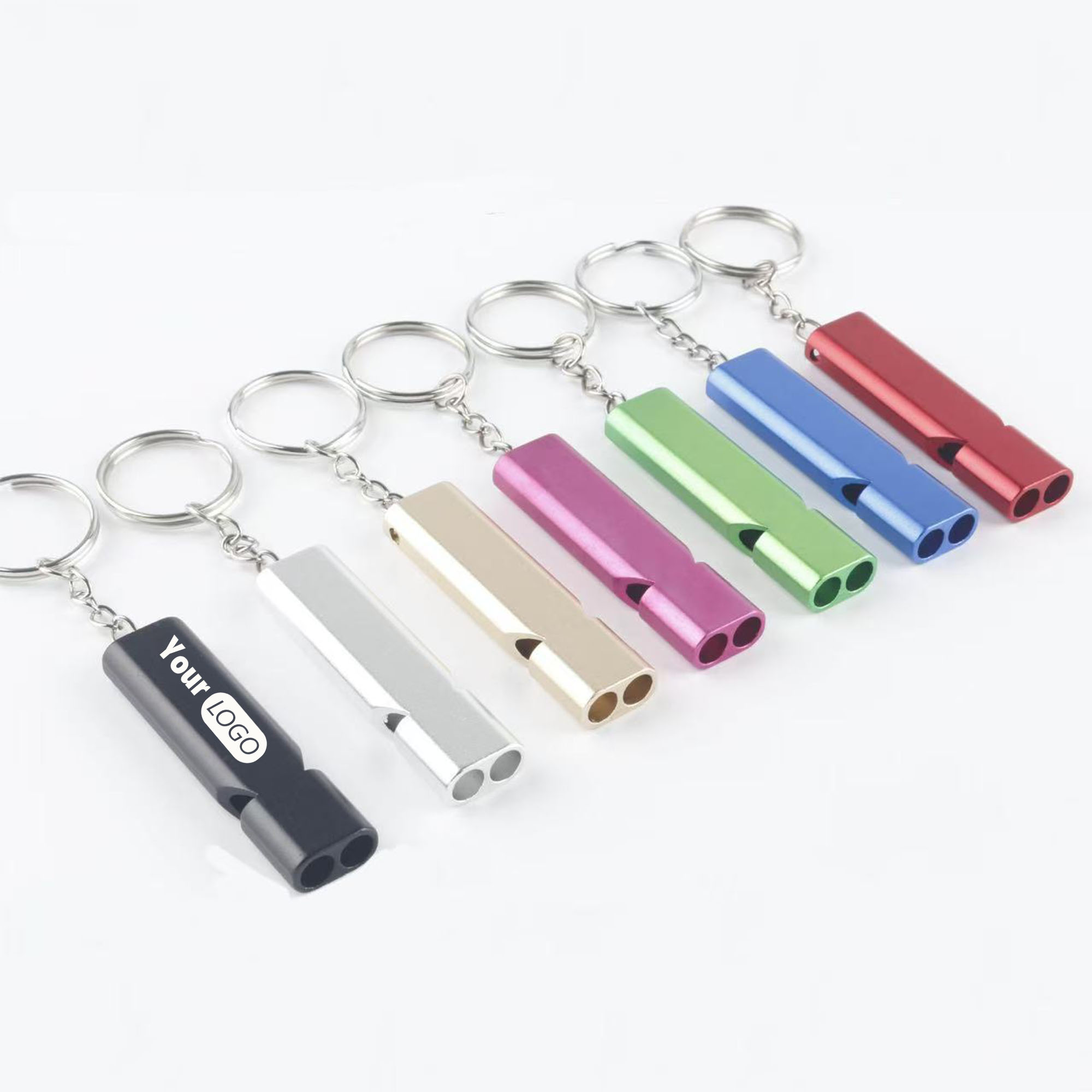 Outdoor Aluminum Alloy Dual Frequency Whistle 3