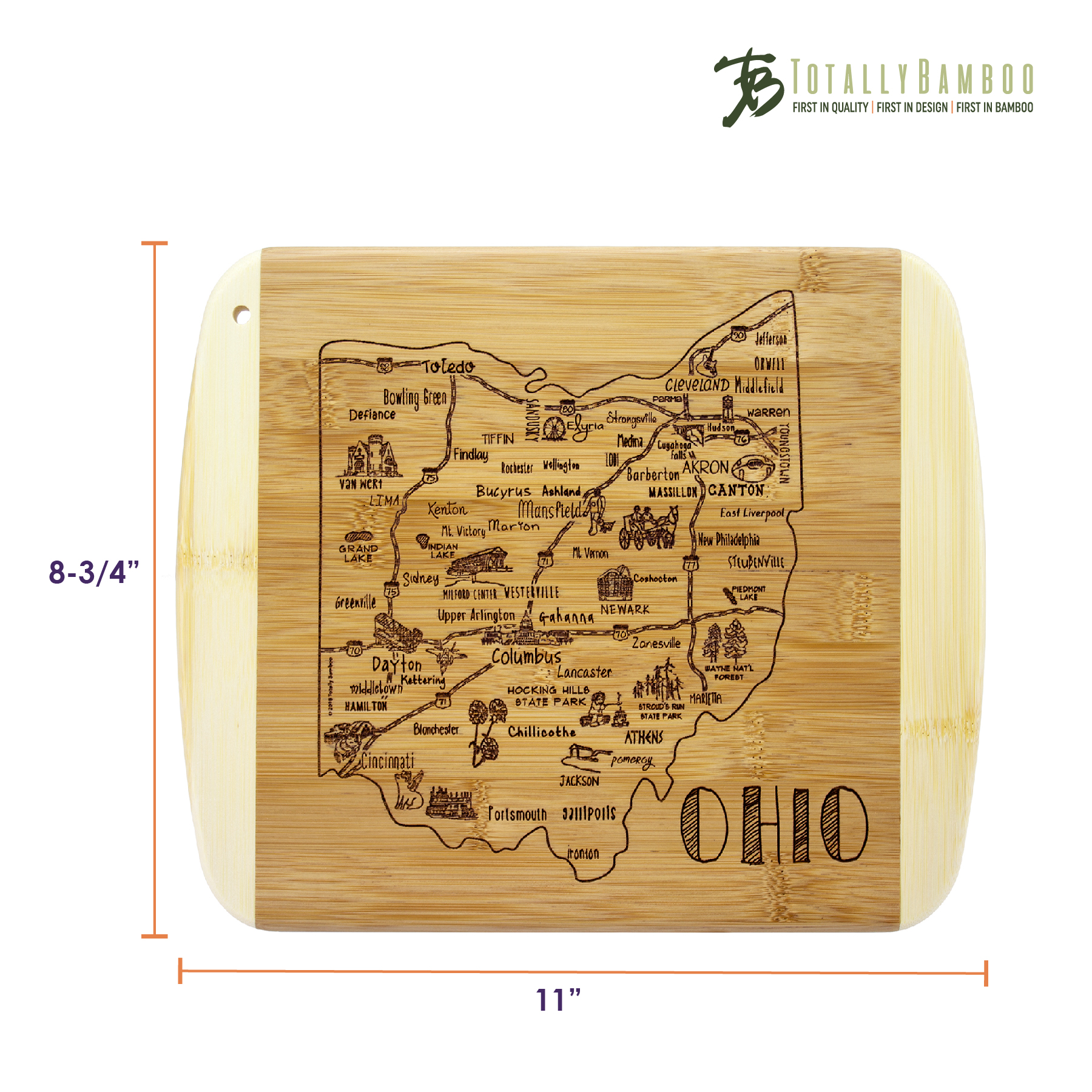 A Slice of Life Ohio Serving & Cutting Board 5
