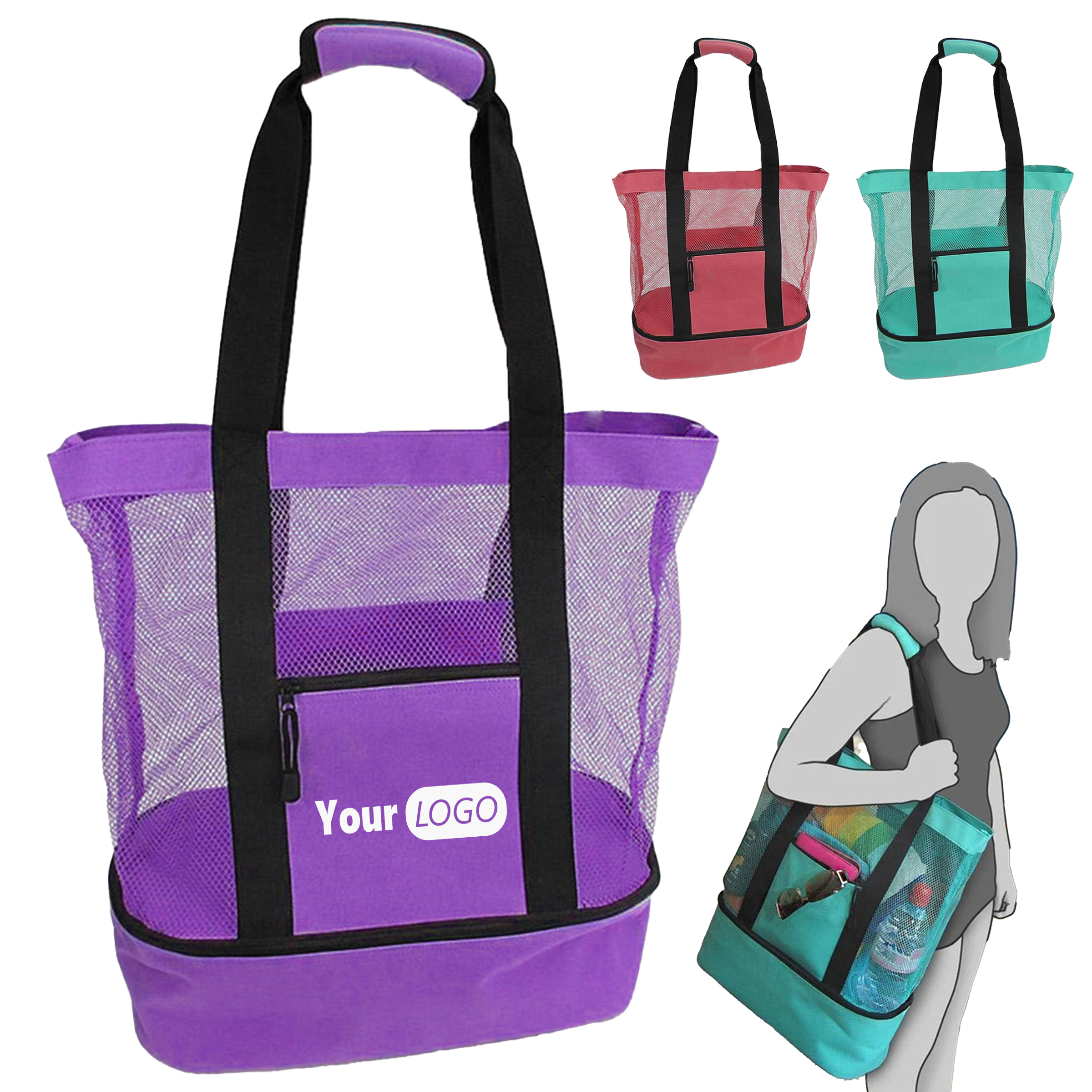 Oxford Multi-Purpose Mesh Tote Bag With Comfortable Shoulder Straps 1