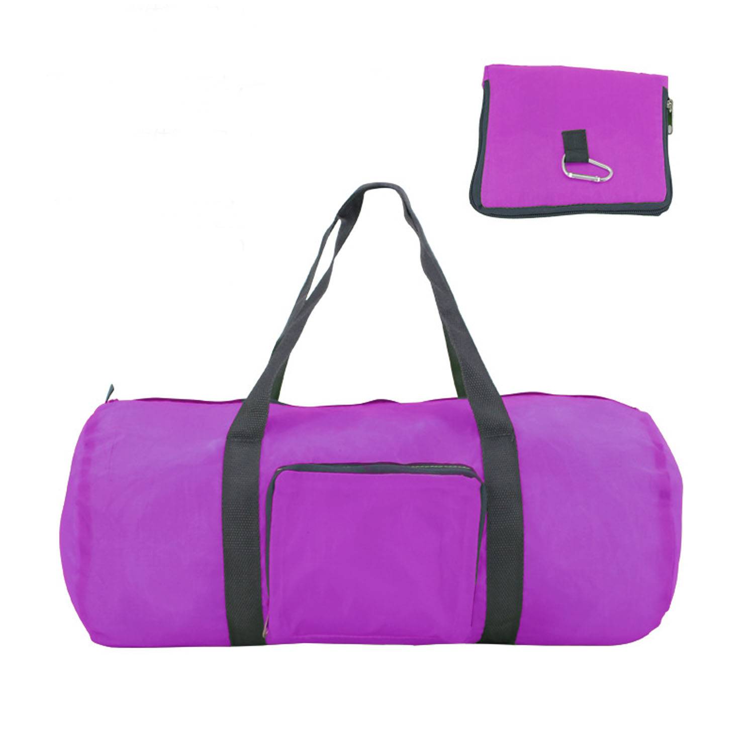 Foldable Polyester Duffle Bag w/ Carabiner 2