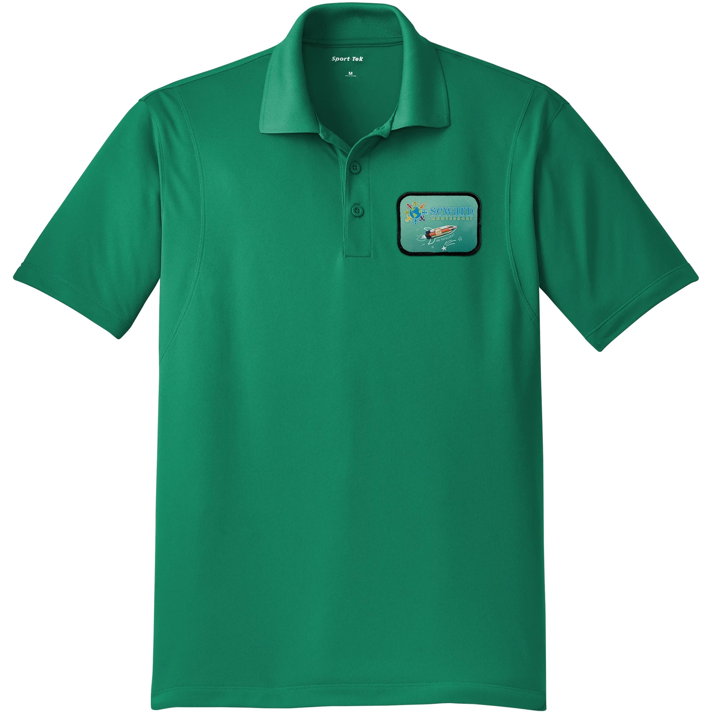 SPORT-TEK(R) MICROPIQUE SPORT-WICK(R) POLO WITH EMBLEM 22