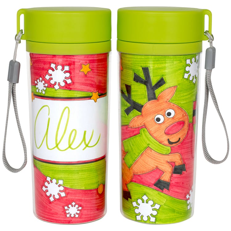 Travel Mug Craft Kits - 2 Pack Christmas Theme 2