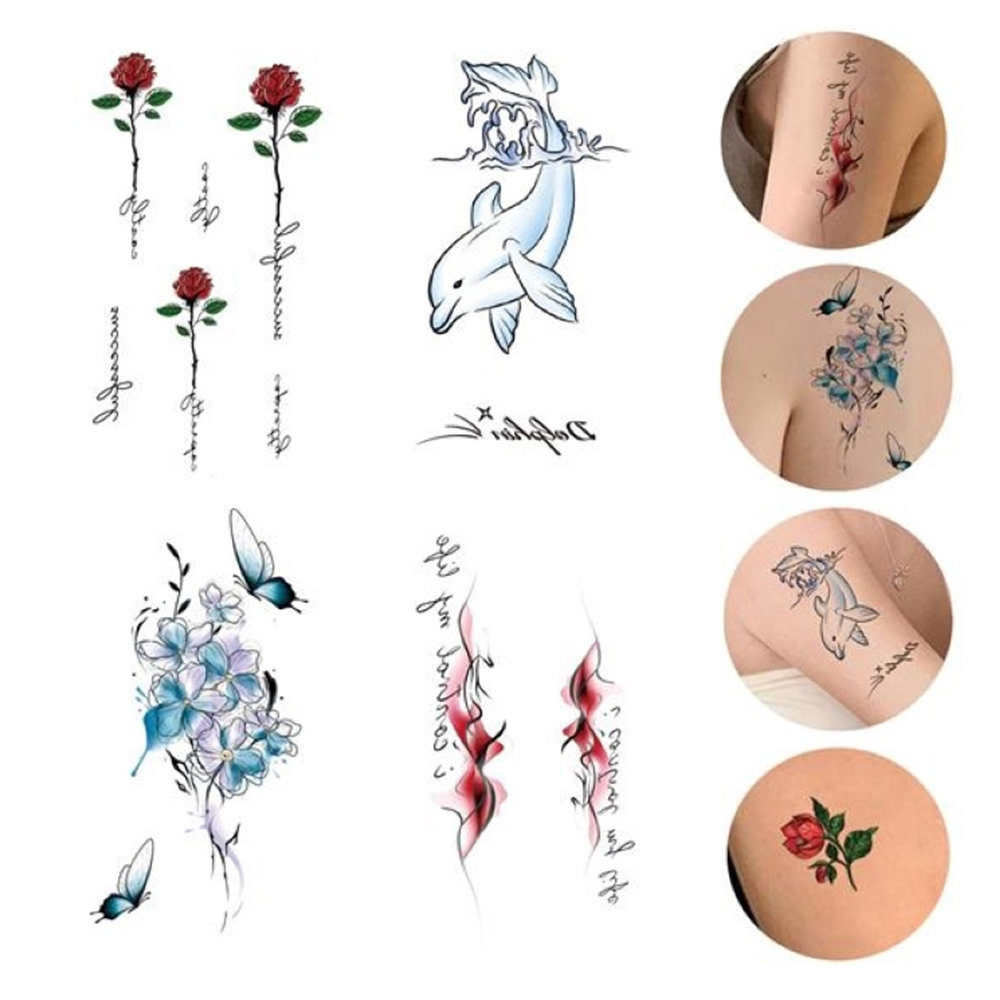 Halloween Fake Tattoo Stickers With Just Water Transfer 1