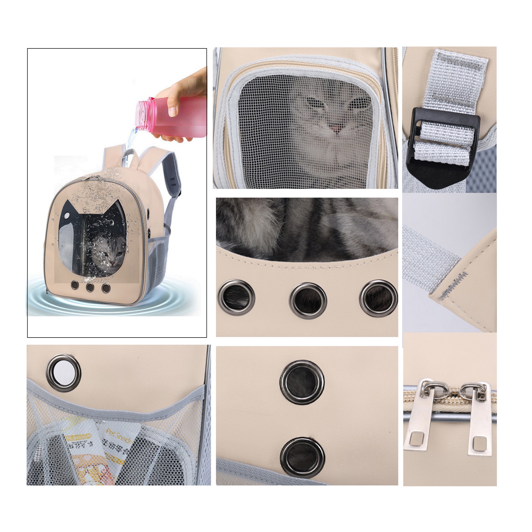 Stylish Breathable Pet Backpack 2