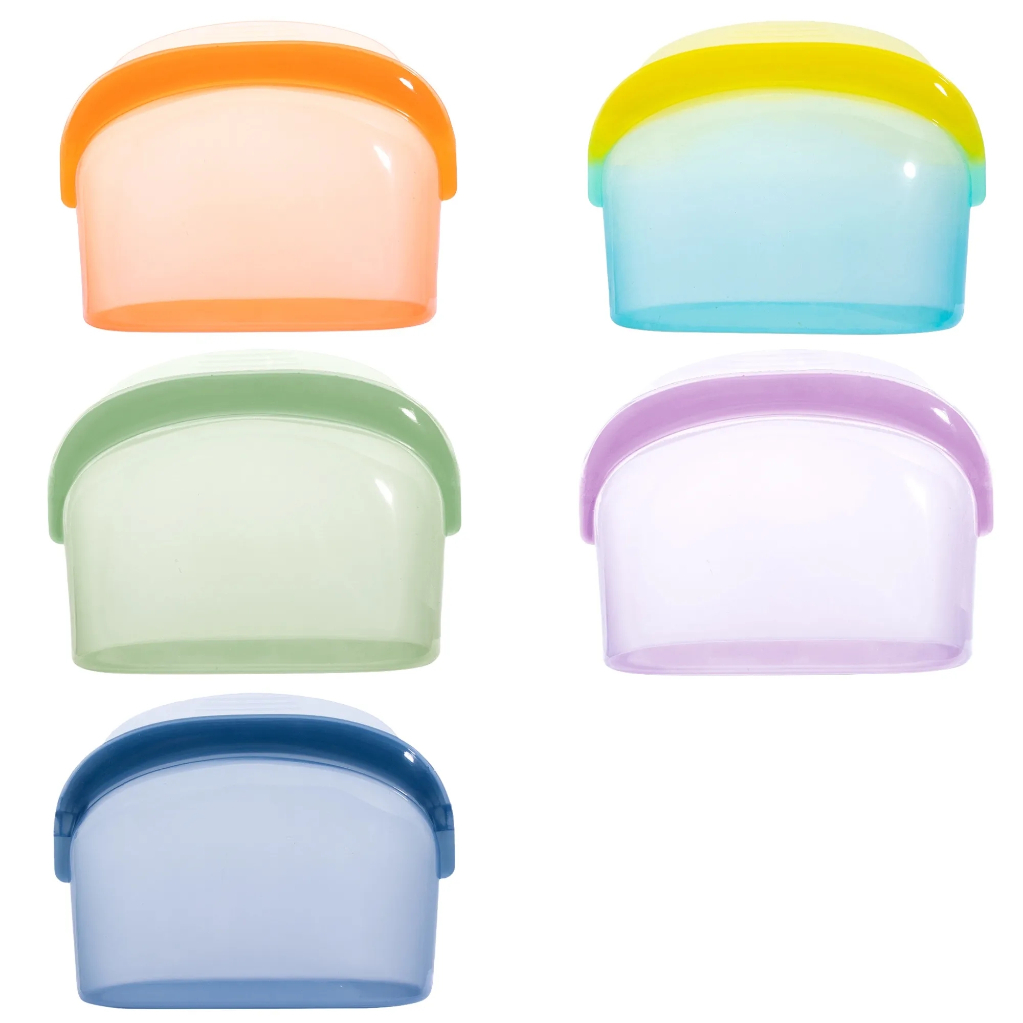 16Oz Reusable Silicone Food Storage Bag Airtight For Freezer 6
