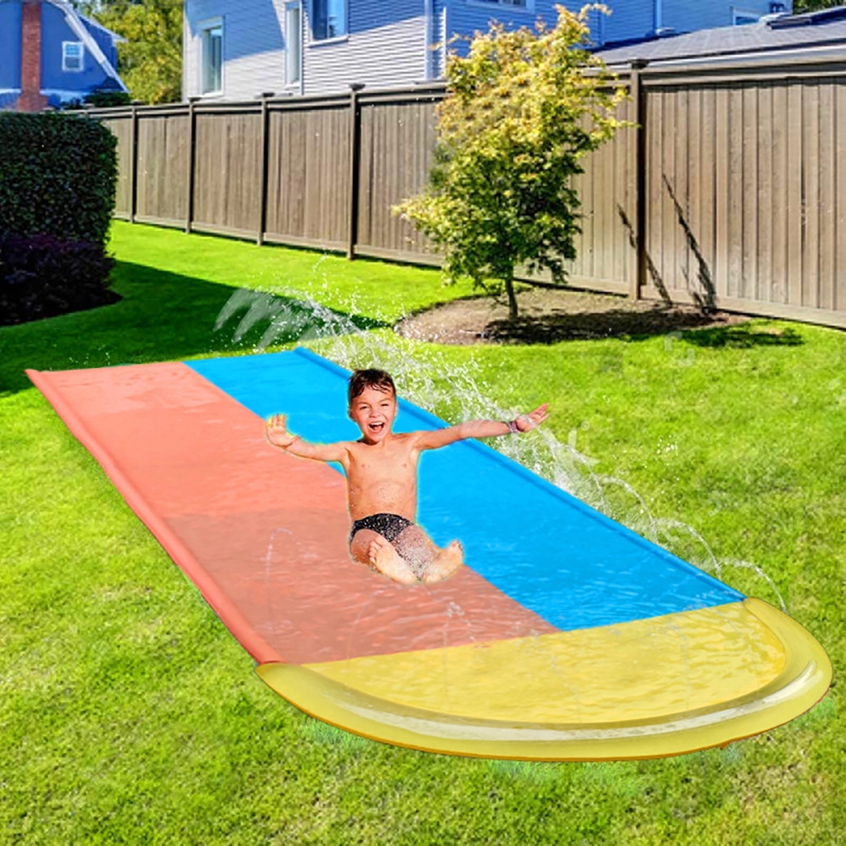 Lawn Water Slip And Slide For Kids With 2 Surfboards 4